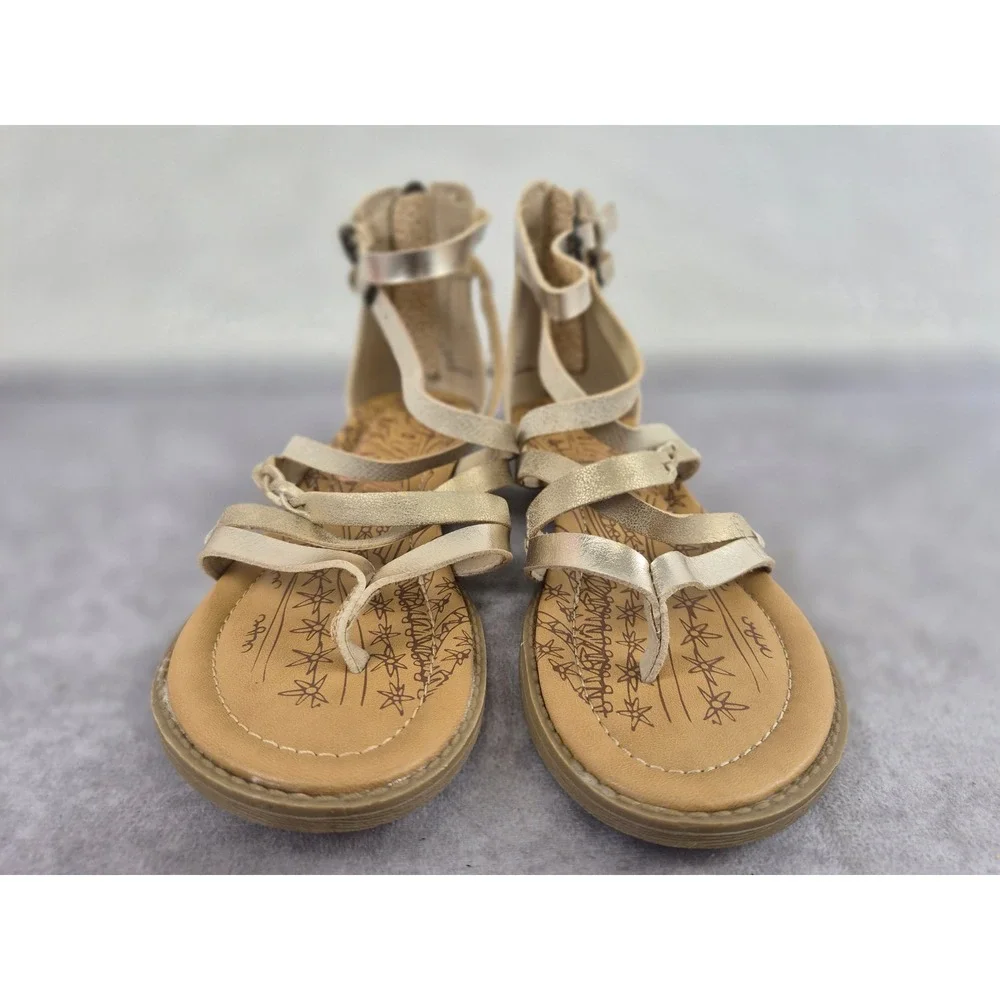 Blowfish Malibu Kids Bungalow-B-K Gold Gladiator Sandals Cloud Roller Karat 4